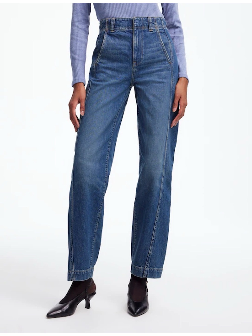 Madewell | tapered denim trouser jeans